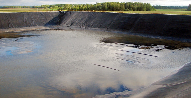 применение геомембраны HDPE